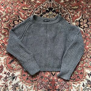 American Apparel Cropped Fisherman Sweater Sz M